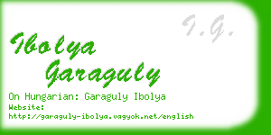 ibolya garaguly business card